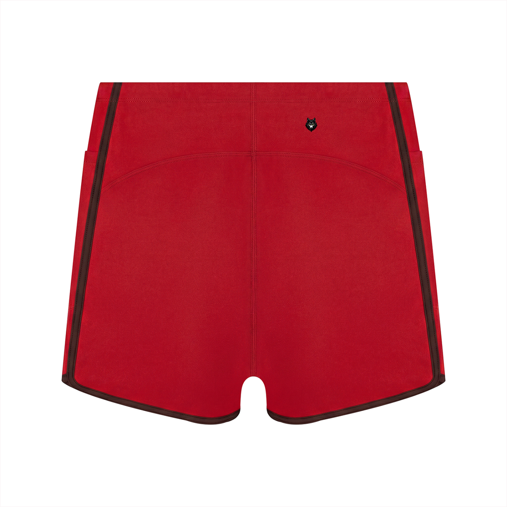Loki & Ivy Women's High Rise Color Block Yoga Shorts