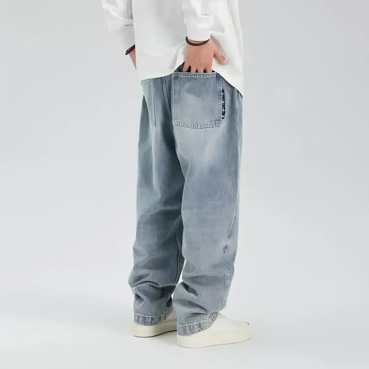 UrbanFade™ Retro Distressed Washed Jeans