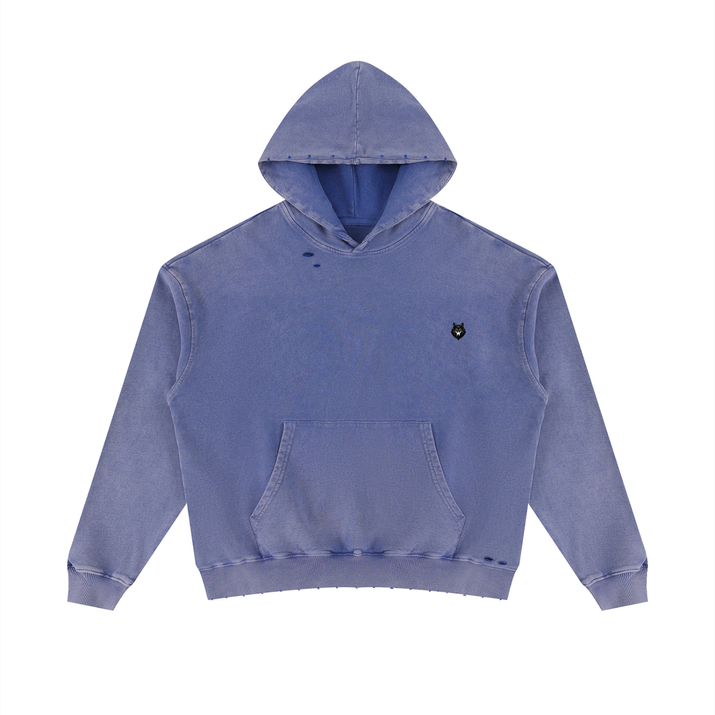 Loki & Ivy Unisex Mineral Wash Distressed Hoodie