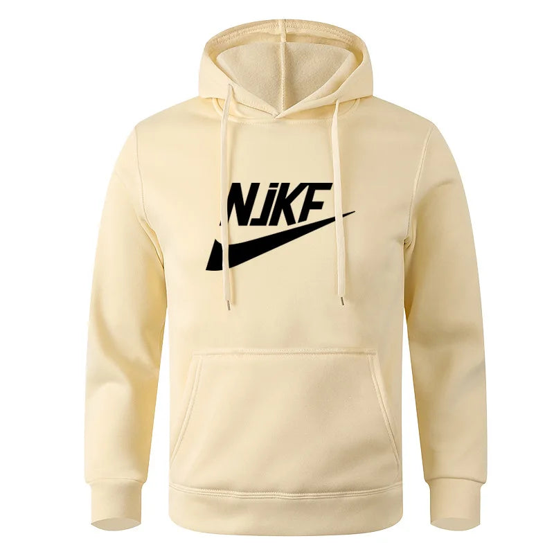 New men's and women's autumn and winter fleece hoodie jacket NjKF mother print foreign trade leisure sports hoodie trendy men's