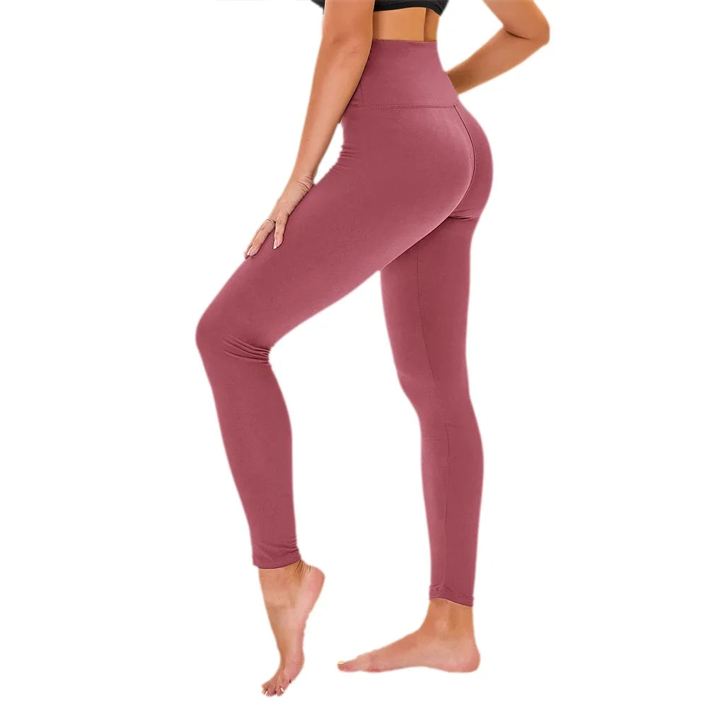 2025 New UZZDSS High Waisted Leggings for Women- Soft Tummy Control Slimming Yoga Pants for Workout Running Reg Suit Pants