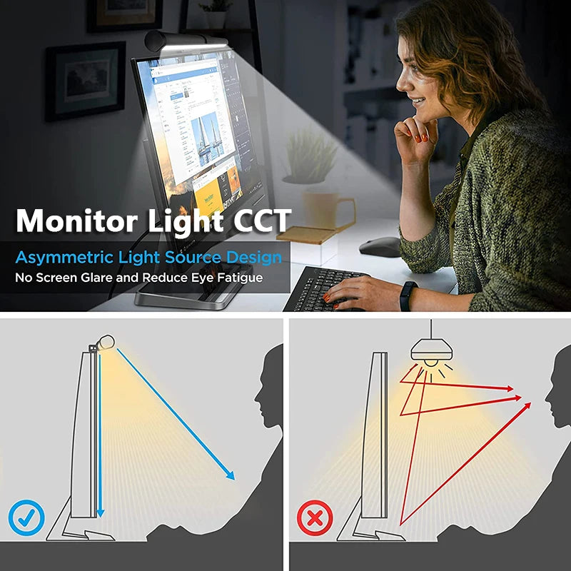 RGB Light LED Monitor Light Bar Computer Screen Hanging Lights Atmosphere Table Lamp Reading Night Lights Gaming Dimming Lights