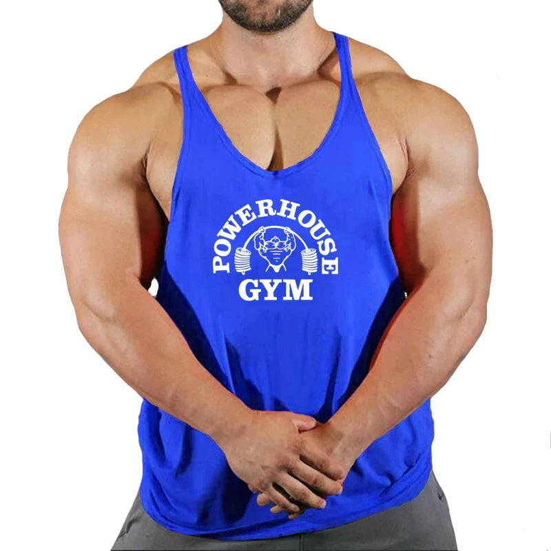 Men's Gym Stringer Vest Sleeveless Tank Top