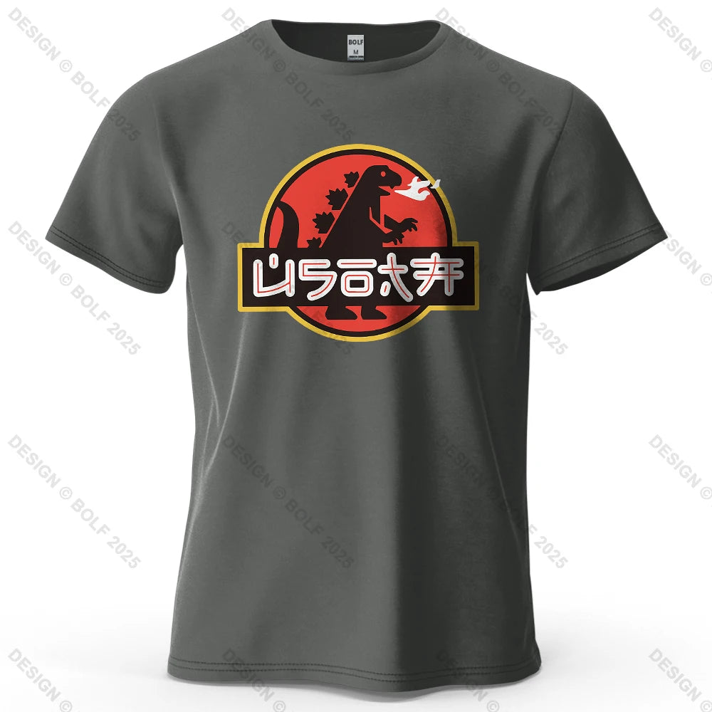 Japan Printed Men's T-Shirt 100% Cotton Oversized Harajuku Graphic Tees for Women Tops Tees Casual Streetwear