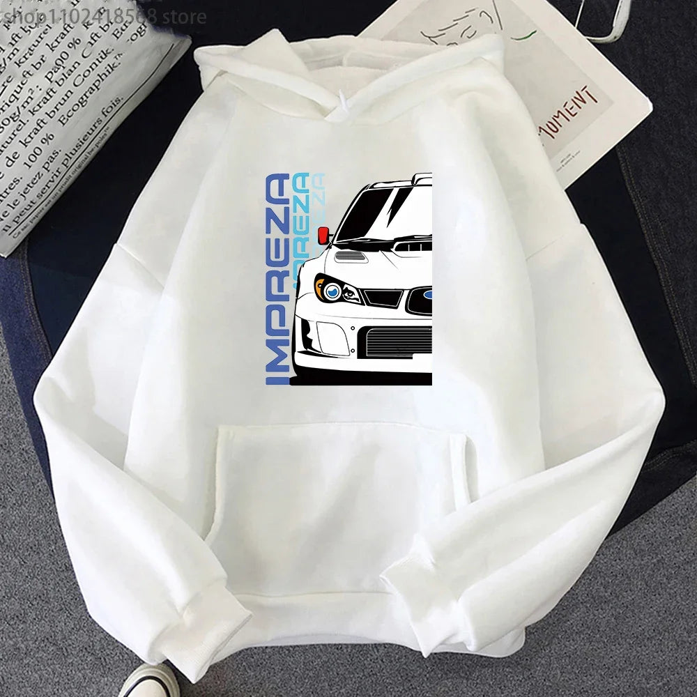 Men Hoodies JDM Initial D Japanese Anime Hoodie Mazida IMPREZA Sweatshirt Harajuku Pullover Techwear Women Clothes Streetwear