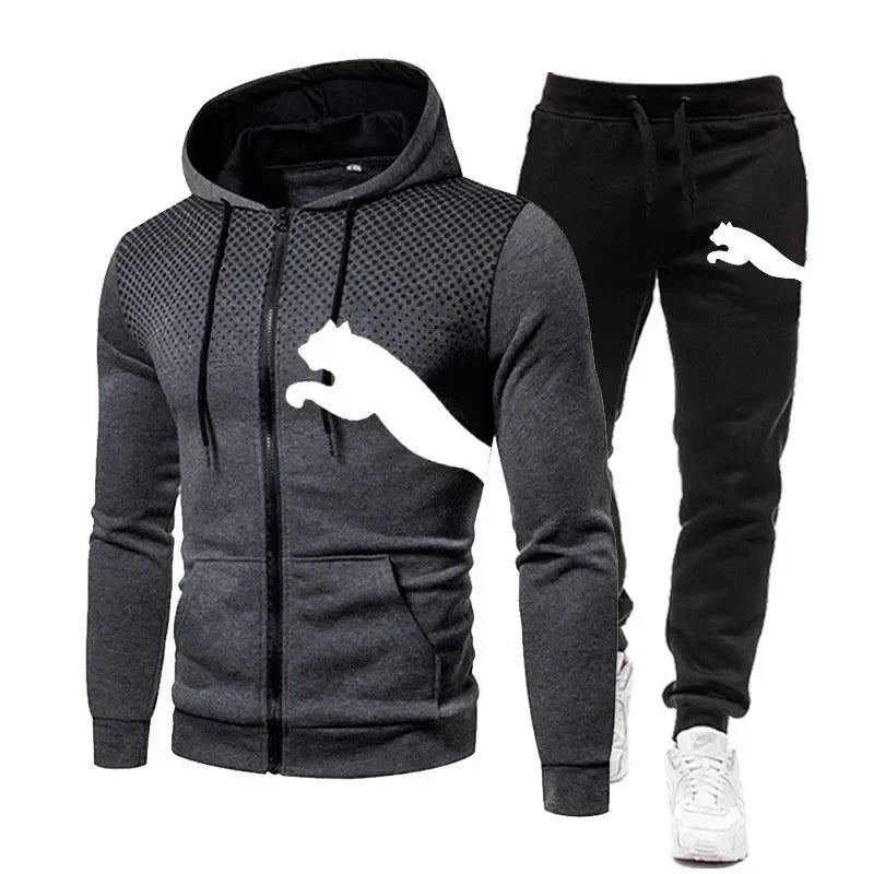 2025 Men's Autumn/Winter Hoodie Set, men's fashion autumn/winter designer clothing, hoodie + long pants set, jogging sportswear