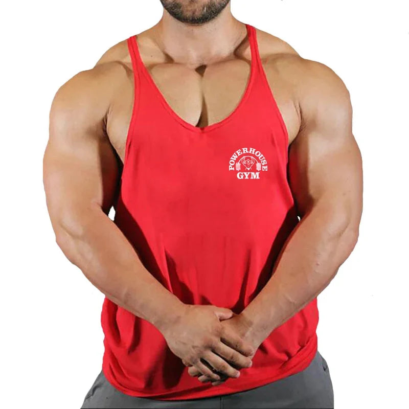 Men's Gym Stringer Vest Sleeveless Tank Top