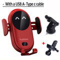 Wireless Charger Car Mount for Air Vent Mount Car Phone Holder Rotating Intelligent Infrared Fast Wireless Charging Charger