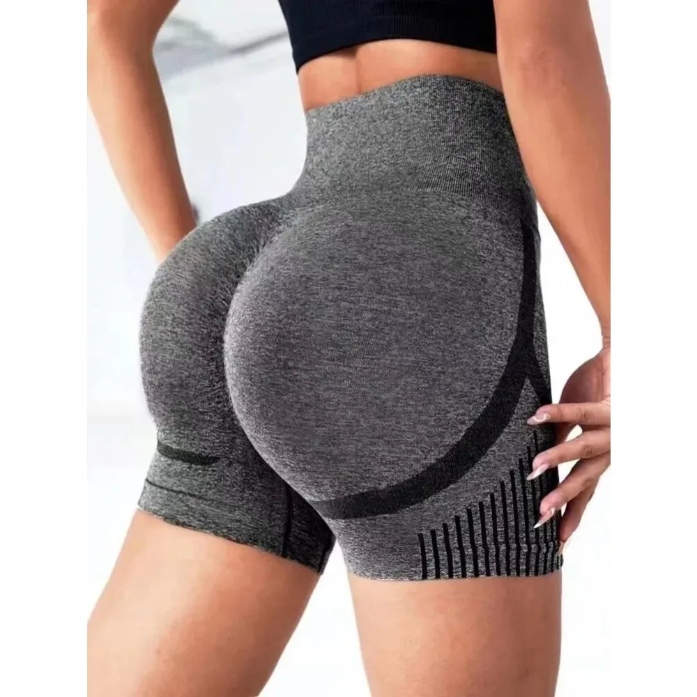 1Pcs Women Yoga Shorts High Waist Workout Shorts Fitness Yoga Lift Butt Fitness Ladies Yoga Gym Running Short Pants Sportswear