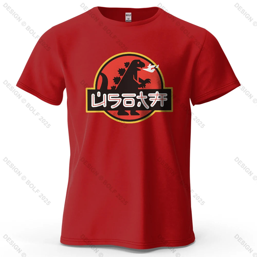 Japan Printed Men's T-Shirt 100% Cotton Oversized Harajuku Graphic Tees for Women Tops Tees Casual Streetwear