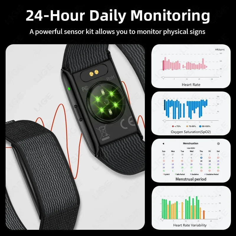 New GPS Running Track No Screen Smart Watch Waterproof Sports Band Heart Rate Monitor Health Smart Bracelet Fitness Tracker 2026