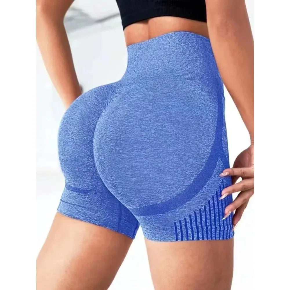 1Pcs Women Yoga Shorts High Waist Workout Shorts Fitness Yoga Lift Butt Fitness Ladies Yoga Gym Running Short Pants Sportswear