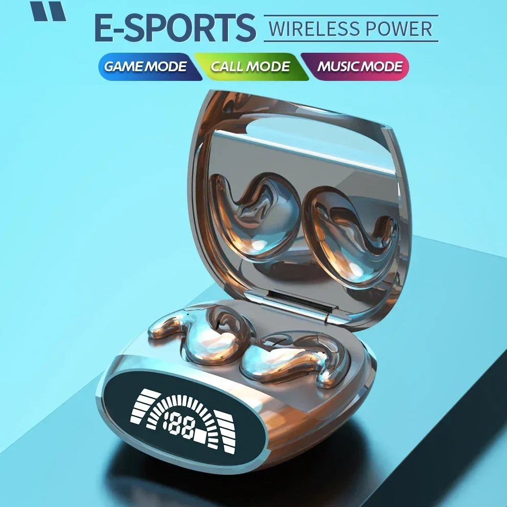 2025 Sleep Bluetooth Headphones Noise Cancelling Painless Wireless Music High Quality Sport Tws 538 Thin Earbuds Digital Display