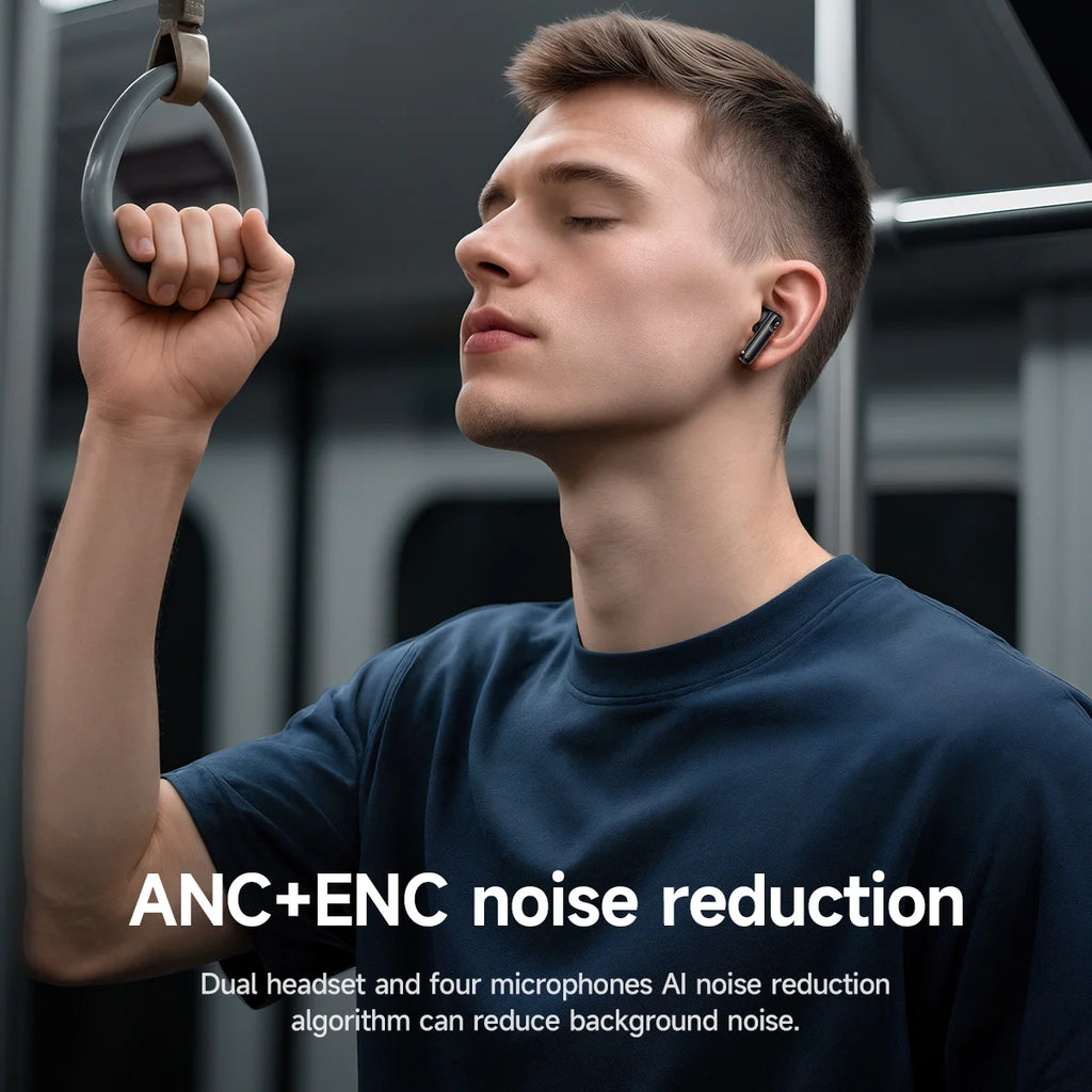 EQ27 OWS Open Ear Wireless Earbuds AI Smart Translator LCD Touch Control Bluetooth 5.3 Sports Headphones Waterproof Long Enduran