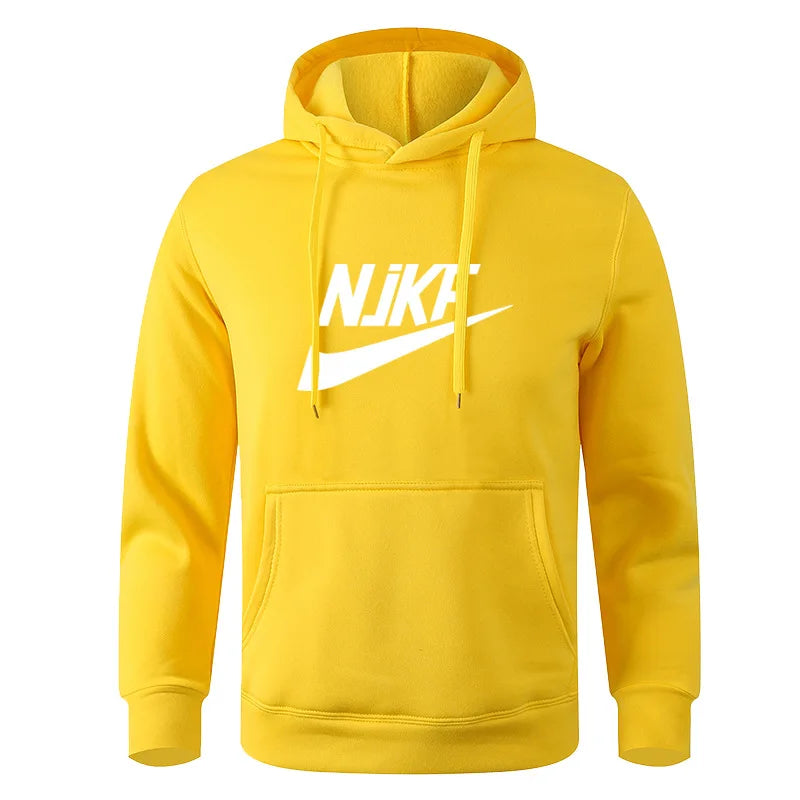 New men's and women's autumn and winter fleece hoodie jacket NjKF mother print foreign trade leisure sports hoodie trendy men's