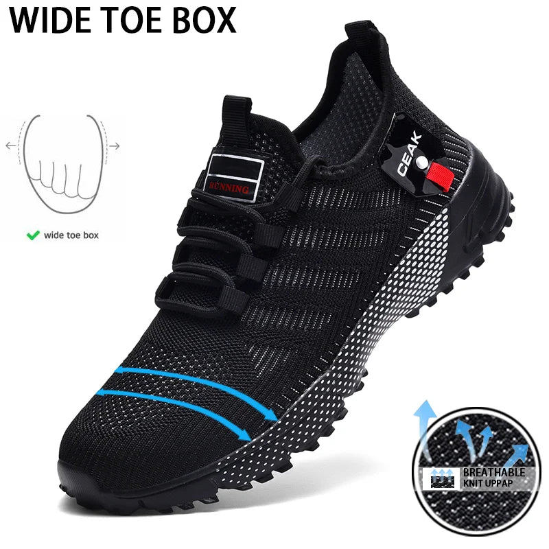 Men's running shoes are lightweight and breathable casual shoes, daily men's widened outdoor casual sports shoes are simple