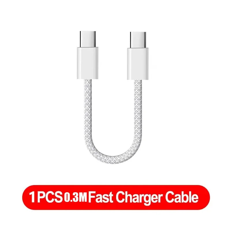 1-3pcs 120W PD USB-C to USB C Fast Charger Cable For iPhone 17 Pro Max 16 15 Plus 14 13 12 11 X XS Type C Quick Charging 1M 2M