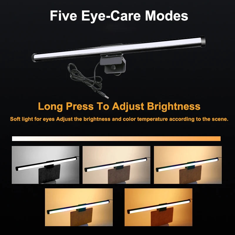 RGB Light LED Monitor Light Bar Computer Screen Hanging Lights Atmosphere Table Lamp Reading Night Lights Gaming Dimming Lights