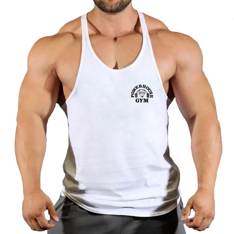 Men's Gym Stringer Vest Sleeveless Tank Top