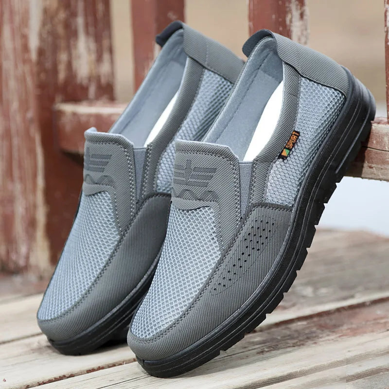 Men's Shoes 2025 Summer Casual Sneakers Breathable Mesh Chunky Sole Affordable Free Shipping