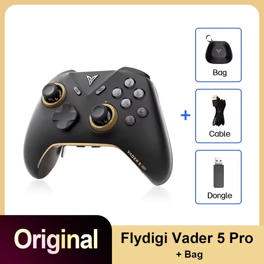 New Flydigi Vader 5 Pro Gaming Controller 8 Additional Buttons Top-Tier Ultra-Low Latency Gamepad for  PC NS2 Mobile Steam