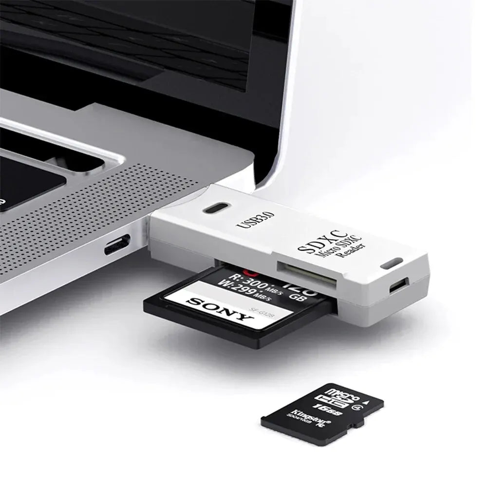 2-in-1 USB3.0/2.0 Card Reader Adapter USB3.0/2.0 Male To SD TF Memory Card USB Flash Drive Cardreader for PC Laptop Accessories