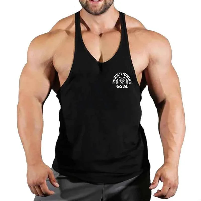 Men's Gym Stringer Vest Sleeveless Tank Top