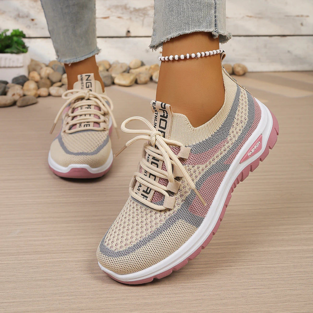 Women's Shoes Summer 2026 Casual Sneaker New Style Two-Color Single Shoes, Versatile, Casual and Fashionable Work Shoes