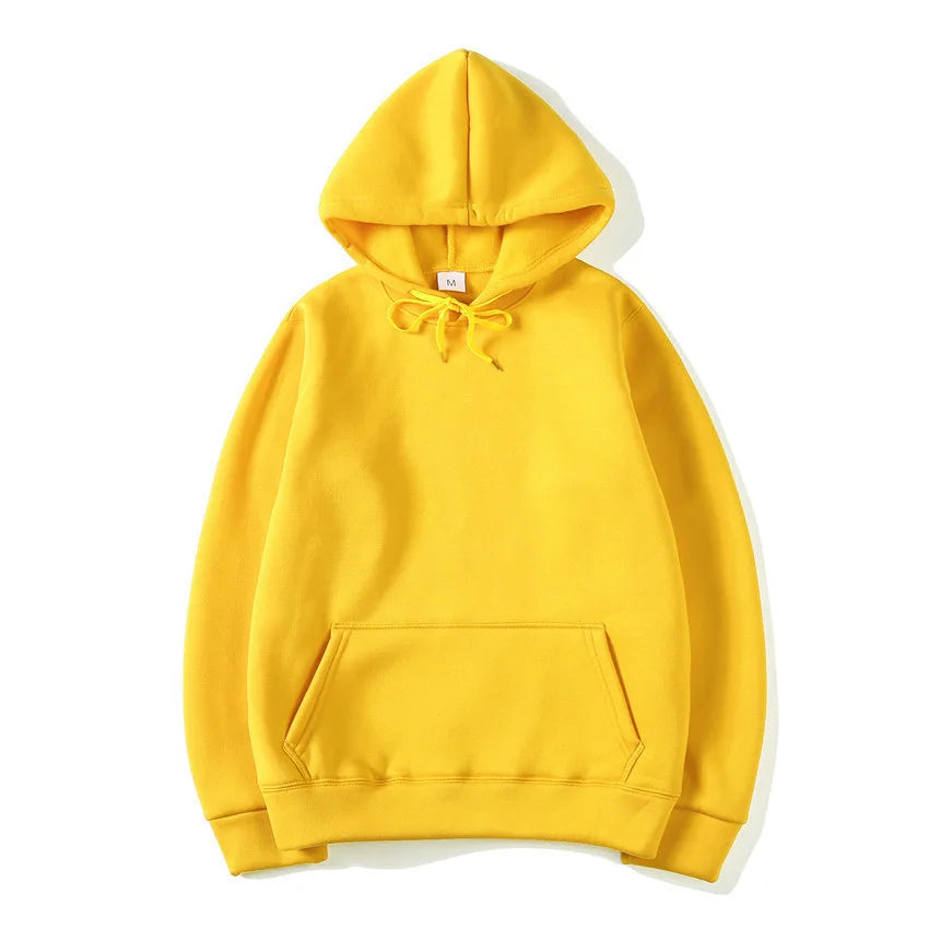 Spring Autumn Fashion Men's Women's Hoodie Casual Hoodies Pullovers Sweatshirts Men's Top Solid Color Hoodies Sweatshirt Male