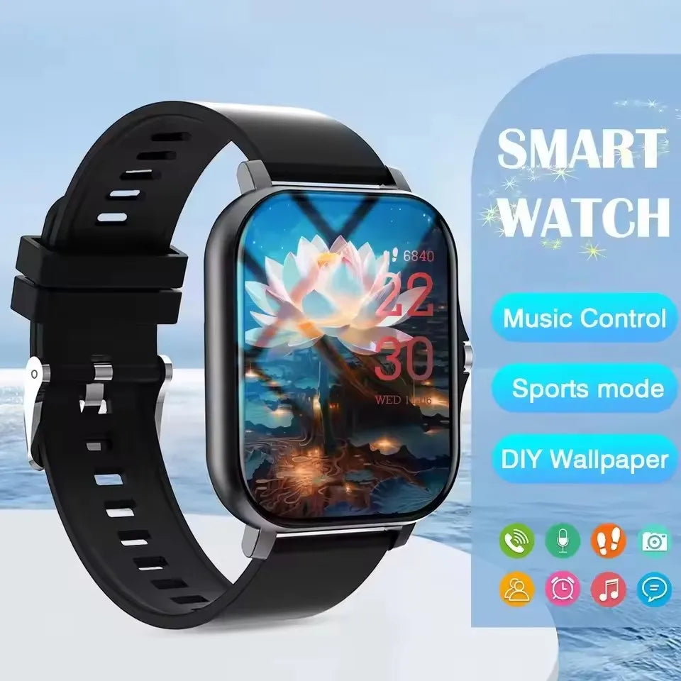 2026 New Smart Watch Bluetooth Call Fitness Tracker Heart Rate Sleep Record Outdoor Sport Watch for Android/IOS Men Women HW12