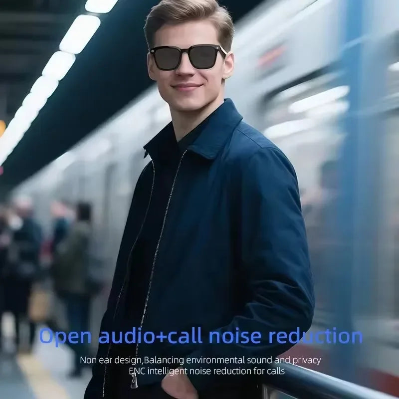 Lenovo AI Smart Glasses AI Translation 8MP HD Camera 4K Shooting Image Conversation Recording Listening To Music Smart Glasses