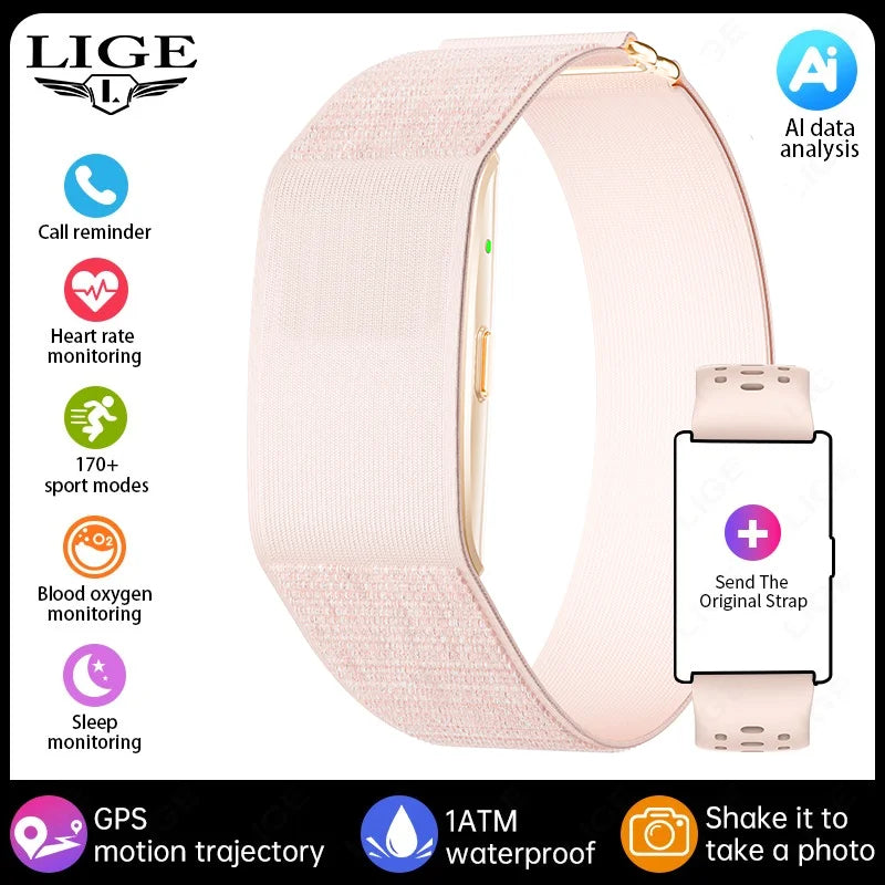New GPS Running Track No Screen Smart Watch Waterproof Sports Band Heart Rate Monitor Health Smart Bracelet Fitness Tracker 2026