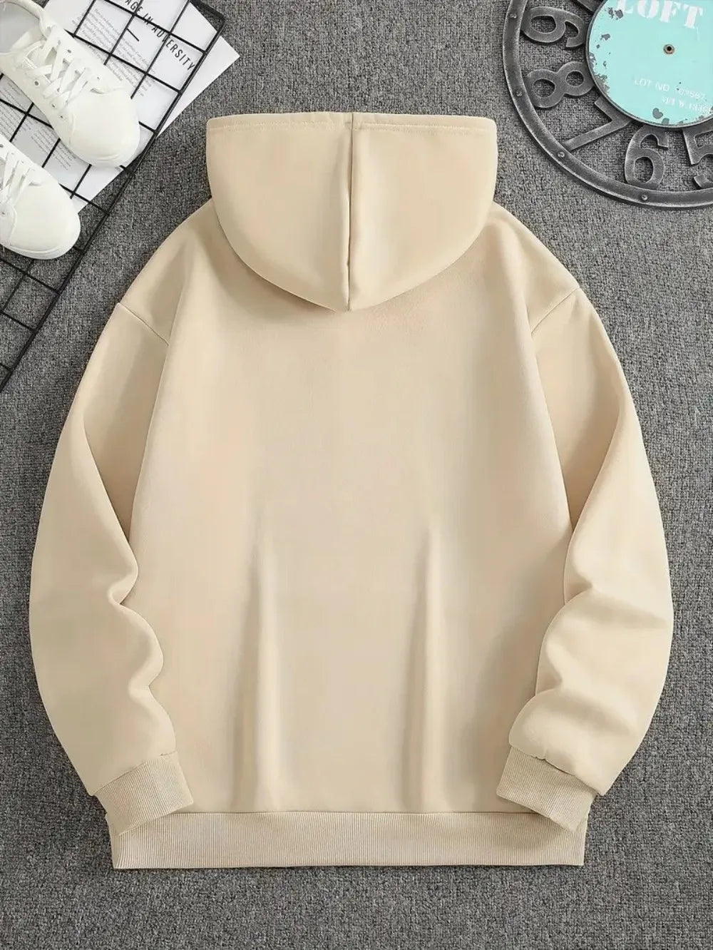 2025 Fashion Men's Autumn Letter Printed Micro Elastic Comfortable Hoodie Outdoor Urban Casual Top