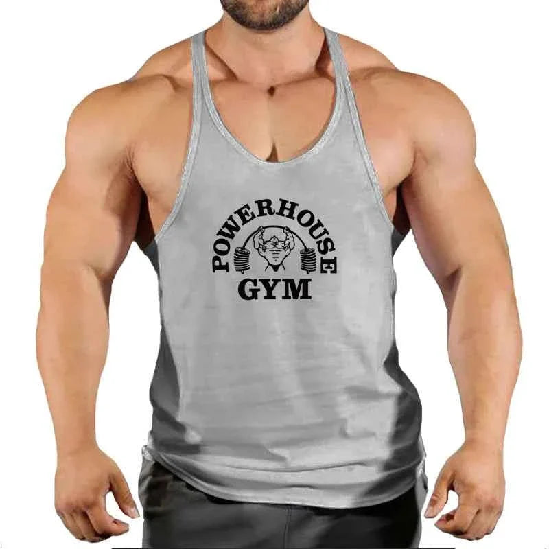 Men's Gym Stringer Vest Sleeveless Tank Top