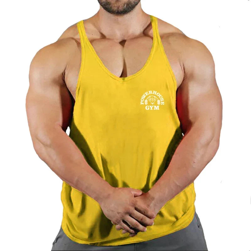 Men's Gym Stringer Vest Sleeveless Tank Top