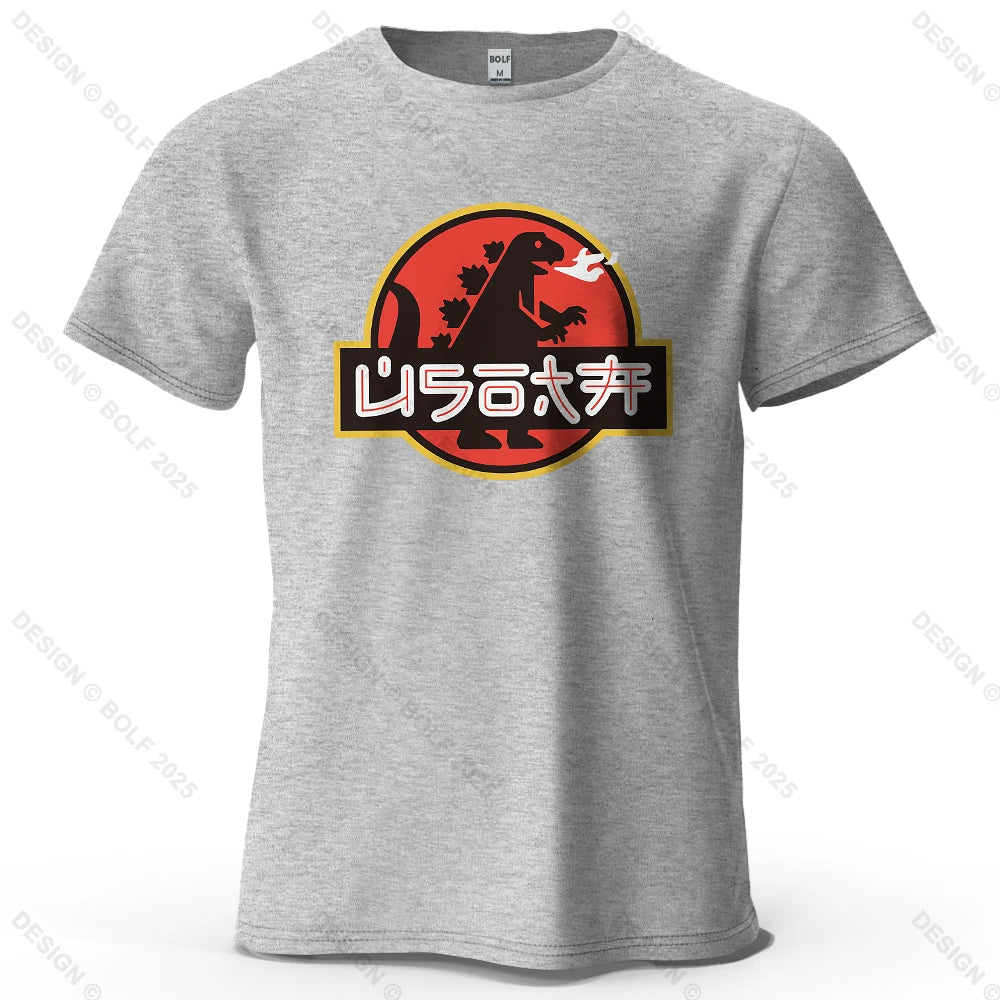 Japan Printed Men's T-Shirt 100% Cotton Oversized Harajuku Graphic Tees for Women Tops Tees Casual Streetwear
