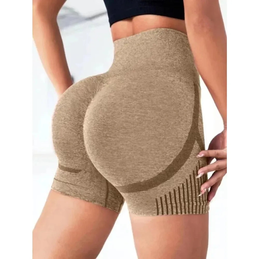 1Pcs Women Yoga Shorts High Waist Workout Shorts Fitness Yoga Lift Butt Fitness Ladies Yoga Gym Running Short Pants Sportswear