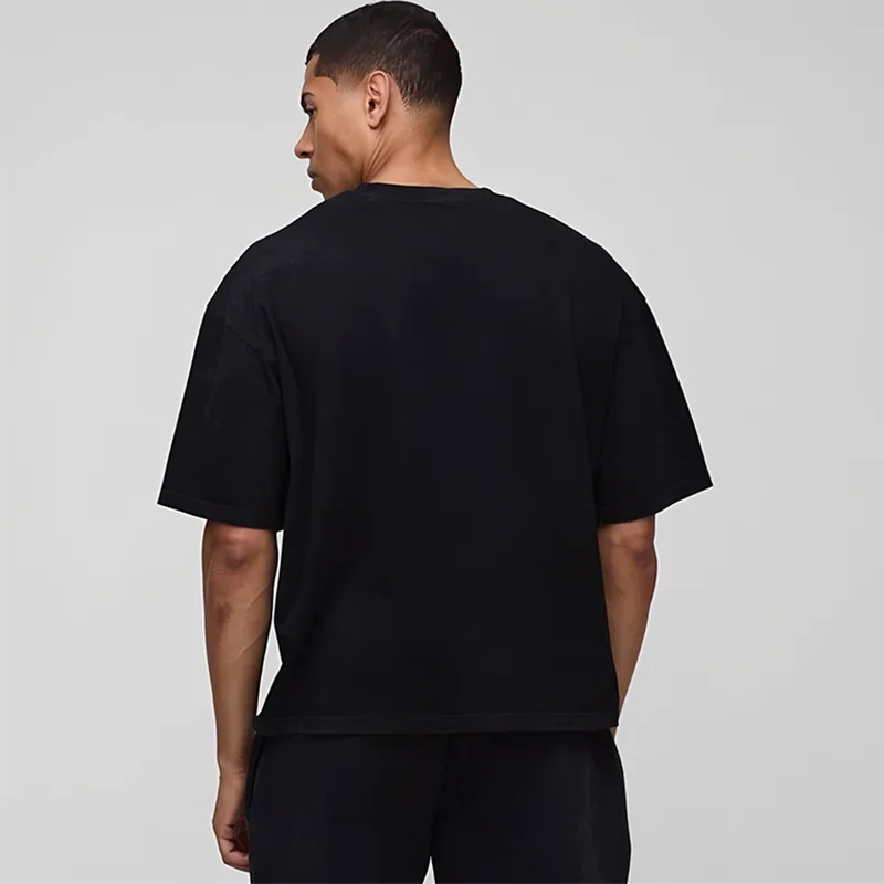 Summer loose sportswear, oversized round neck T-shirt, men's and women's versatile short sleeved T-shirt clothing
