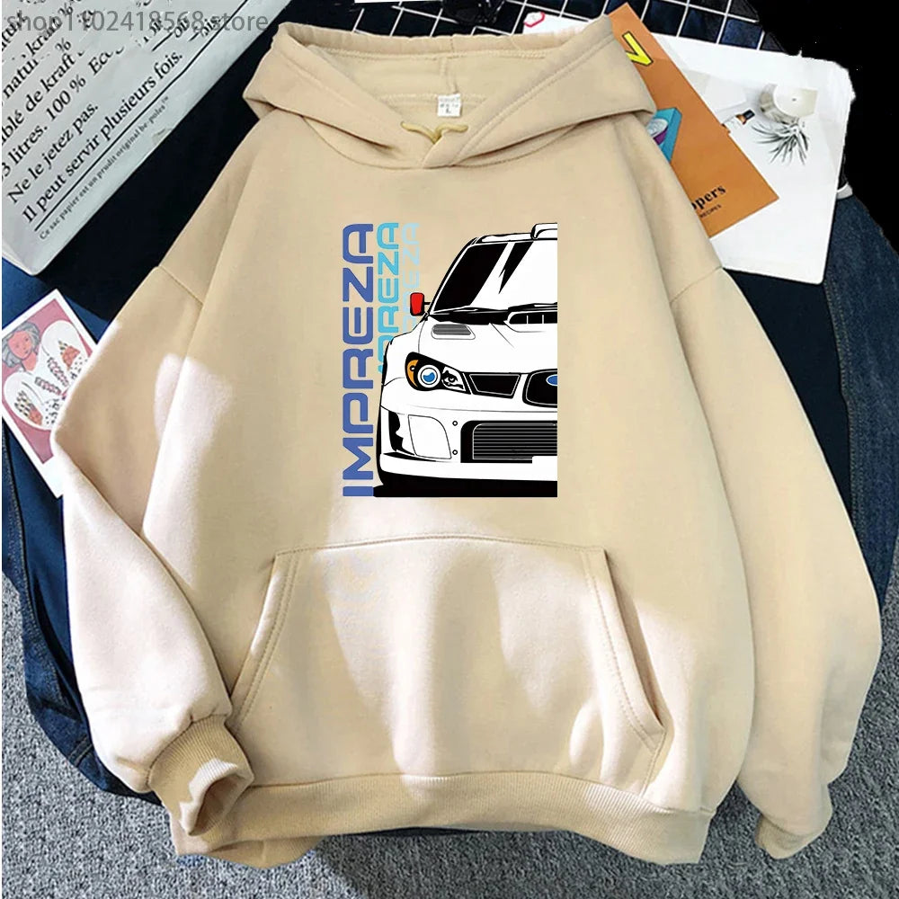 Men Hoodies JDM Initial D Japanese Anime Hoodie Mazida IMPREZA Sweatshirt Harajuku Pullover Techwear Women Clothes Streetwear