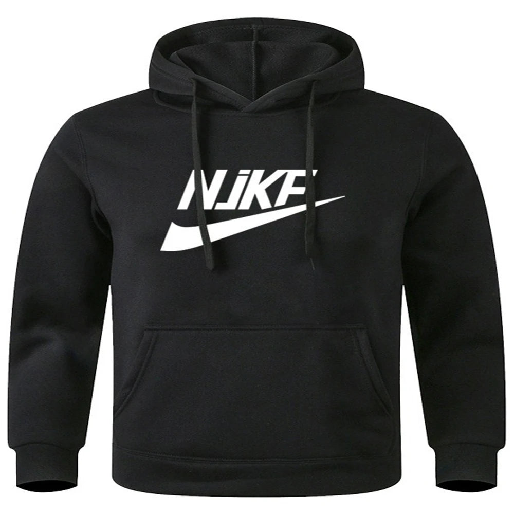 New men's and women's autumn and winter fleece hoodie jacket NjKF mother print foreign trade leisure sports hoodie trendy men's