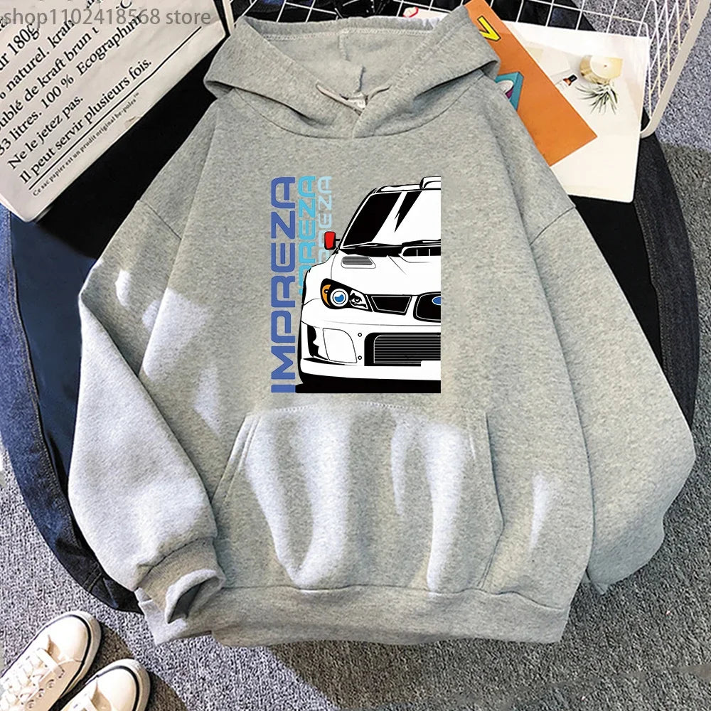 Men Hoodies JDM Initial D Japanese Anime Hoodie Mazida IMPREZA Sweatshirt Harajuku Pullover Techwear Women Clothes Streetwear