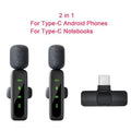 Lavalier Wireless Microphone 80mAh Rechargeable Battery Clip-On Podcast Mic for Streaming Vlogging Voice Recording Plug & Play