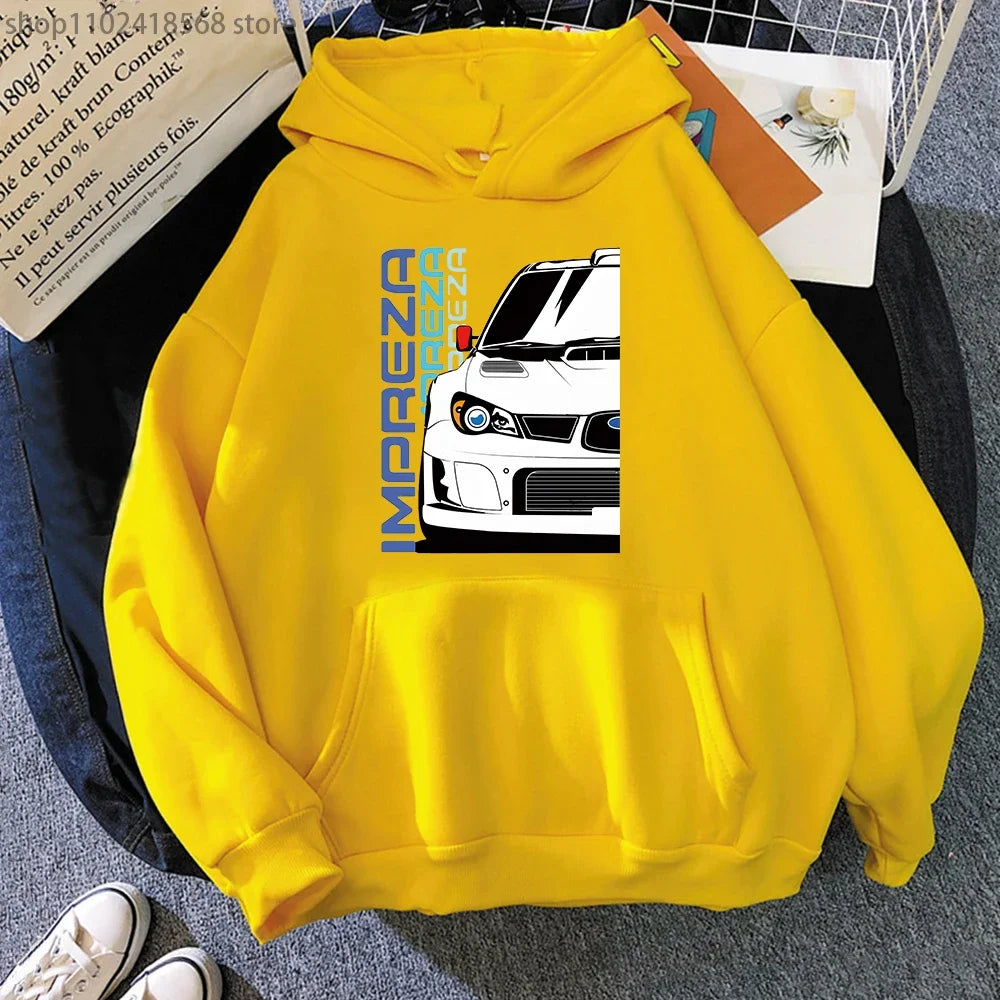 Men Hoodies JDM Initial D Japanese Anime Hoodie Mazida IMPREZA Sweatshirt Harajuku Pullover Techwear Women Clothes Streetwear
