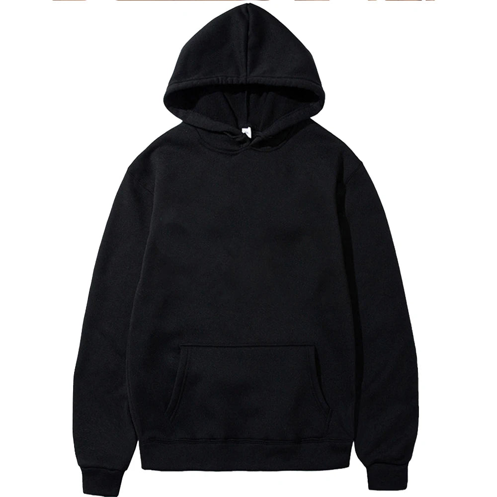 Spring Autumn Fashion Men's Women's Hoodie Casual Hoodies Pullovers Sweatshirts Men's Top Solid Color Hoodies Sweatshirt Male