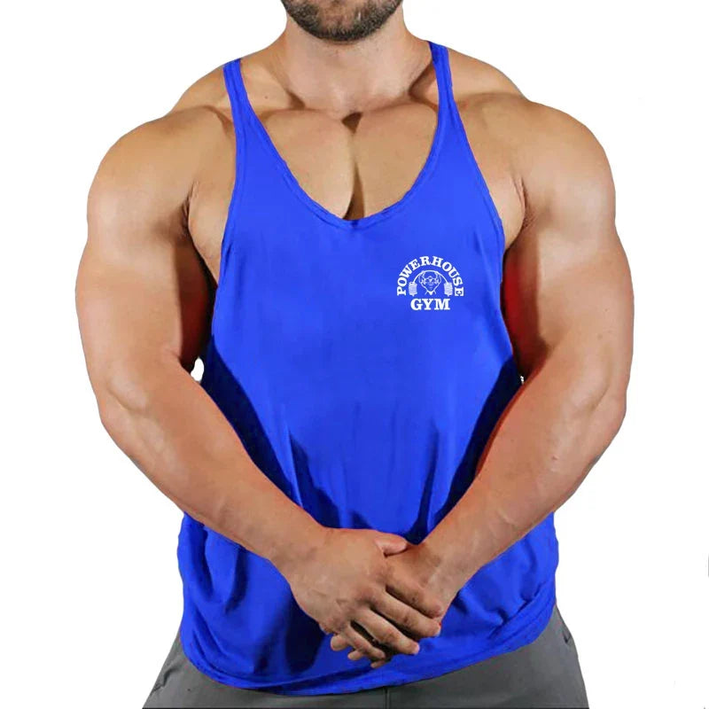 Men's Gym Stringer Vest Sleeveless Tank Top