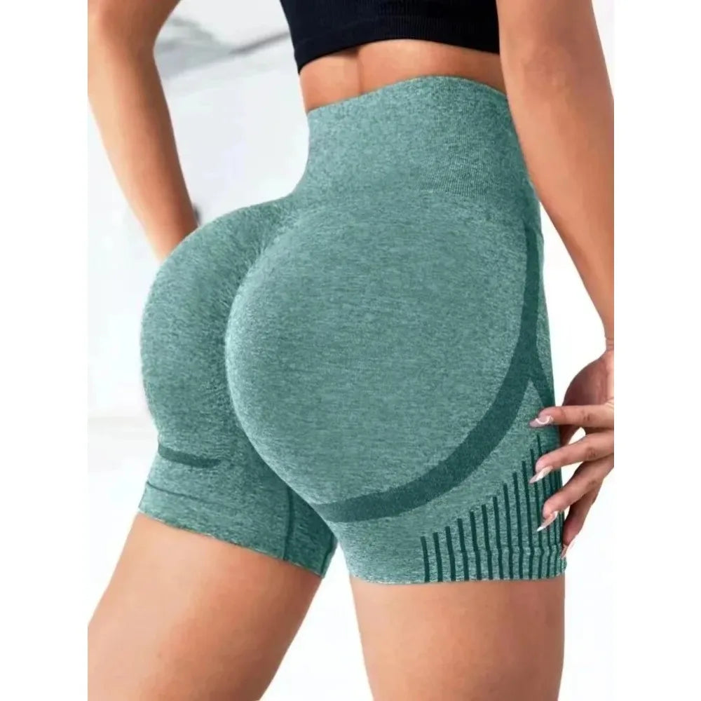 1Pcs Women Yoga Shorts High Waist Workout Shorts Fitness Yoga Lift Butt Fitness Ladies Yoga Gym Running Short Pants Sportswear