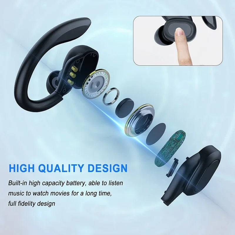 Lenovo Open-back Wireless Bluetooth Headphones, Noise-canceling and Waterproof Sports Headphones, Compatible with Xiaomi iPhone