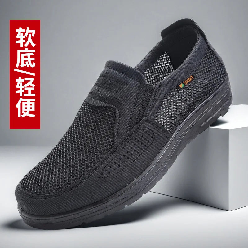 Men's Shoes 2025 Summer Casual Sneakers Breathable Mesh Chunky Sole Affordable Free Shipping
