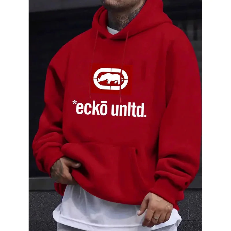 Men's hoodie with graphic "Ecko Unlimited" - Casual sweater  long sleeves  regular fit Autumn/Winter Casual hoodie