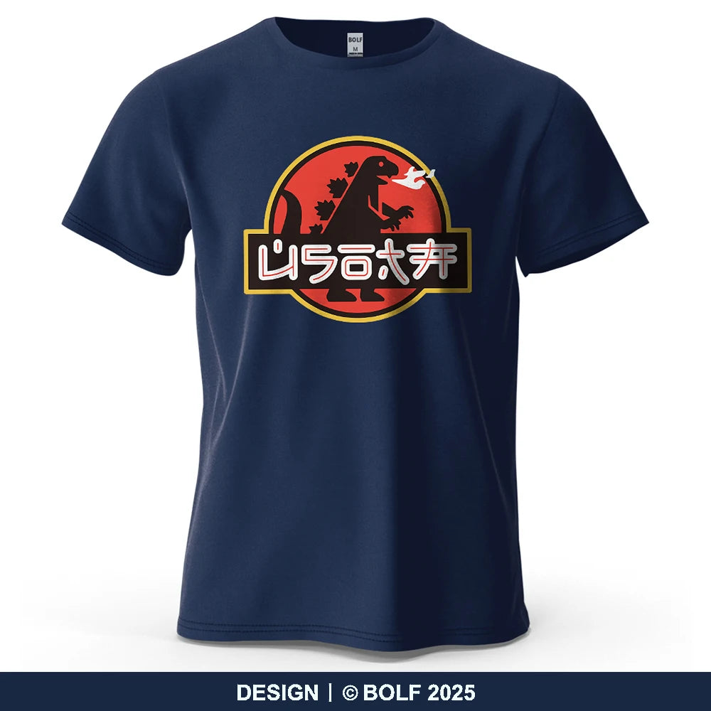 Japan Printed Men's T-Shirt 100% Cotton Oversized Harajuku Graphic Tees for Women Tops Tees Casual Streetwear